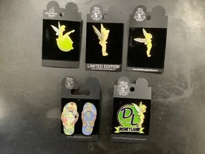 5 Disney Trading pins-Tinkerbell from Peter Pan - Picture 1 of 6