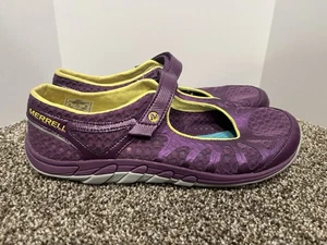 Merrell Schuhe Damen 10 Crush Glove Mary Jane sportliche Sneaker lila niedrig geschnitten - Bild 1 von 8