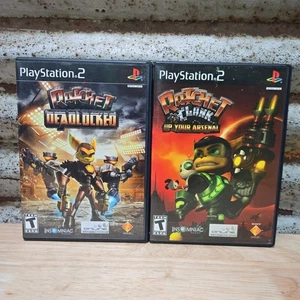 Ratchet Deadlocked Ratchet Clank Up Your Arsenal (PlayStation 2 PS2) CIB Black - Picture 1 of 9