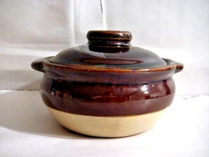 VAJILLA PARA HORNEAR CUBIERTA PERSONAL DE CERÁMICA MONMOUTH HOJA DE ARCE MARRÓN OSCURO Y TOSTADO EE. UU. - Imagen 1 de 11