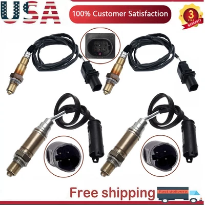 Sensor de oxígeno O2 ascendente+descendente 4 piezas para BMW 330CI 330I 530I X3 3,0 L L L6 2003-2006 Foto 1 de 4