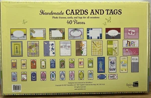 Lote de 38 etiquetas de tarjetas hechas a mano álbum de recortes nuevos sobres artesanales efímeros diarios - Imagen 1 de 18