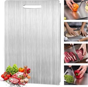 Tagliere Acciaio Inox Igienico E Antigraffio, Tagliere in Acciaio Inox Alimentar - Foto 1 di 12