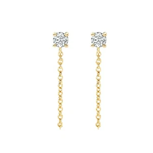 Blush Jewelry Women's Ear Studs with Zirconia 585 Gold 7344YZI - Picture 1 of 5