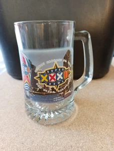 Vintage 1997 NFL Superbowl XXXII Glas Bierkrug - Bild 1 von 5