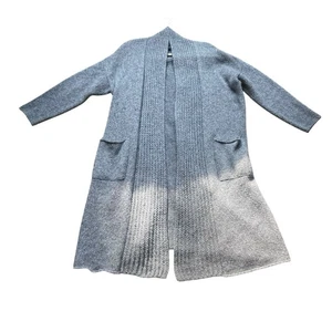 Eileen Fisher Moon Organic Cotton/Wool/Alpaca High Collar Cardigan Sz S/P Duster - Picture 1 of 7