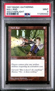 Magic the Gathering - Weatherlight Null Rod 1997 PSA 9 - Picture 1 of 2