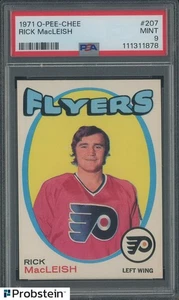1971 O-PEE-CHEE OPC Hockey #207 Rick MacLeish Flyers RC Rookie PSA 9 MINT - Picture 1 of 2