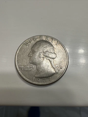 1977 Washington Quarter Filled D Mint Mark Error Cover