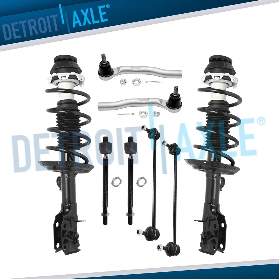 Puntales delanteros con muelles helicoidales extremos de varilla de amarre exterior interior para Honda Fit 2009-2014 Foto 1 de 4