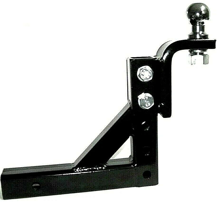 10" Drop Hitch Ball Mount Adjustable Trailer 2" Receiver With 2" Hitch Ball Tow - Image 1 of 1