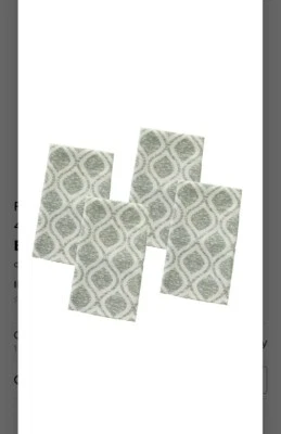 Food Network Gray Trellis Print Napkin 4 pack. Gray/White. - Image 1 of 3