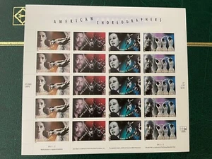 SFSTAMPS US Sc 3840-3843 Coreografi Americani MNH Foglio di 20 Francobolli 37¢ 2004 - Foto 1 di 1