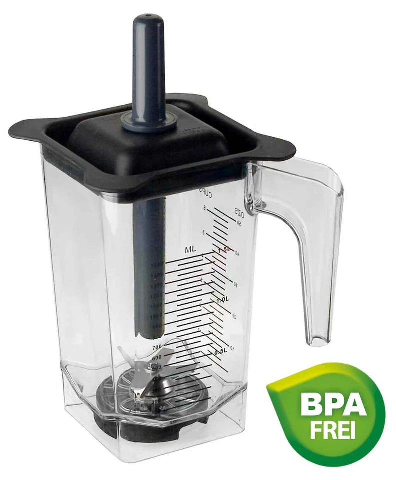 1,5 Liter Behälter BPA-Frei + Deckel + Stößel für Omniblend Blender Power Mixer - Bild 1 von 3