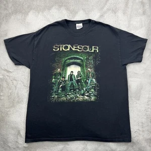 Vtg Stonesour Shirt Mens XL Black Y2K Hard Rock Band Music Tour Concert Album - Picture 1 of 16