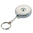 Lucky Line Key Bak Clip-On 24 In. Chrome Retractable Key Chain 43501 Pack Of 5