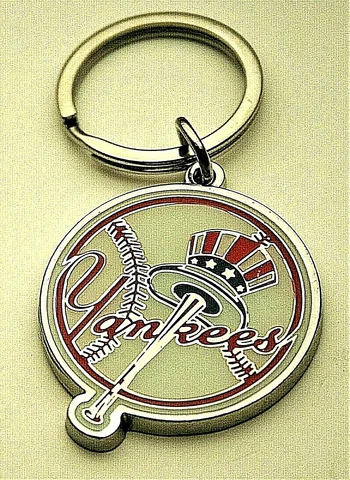 New York Yankees Top Hat MLB Baseball Team Logo Key chain NOS UPI/MLBP New Cover