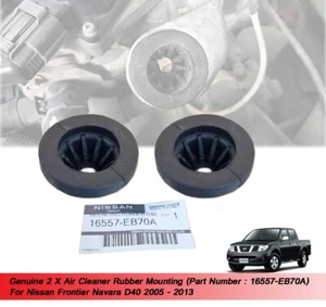 2 X Air Cleaner Rubber Mounting For Nissan Frontier Navara D40 2005 - 2013 - Picture 1 of 10