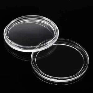 ACRYLIC CAPSULE COIN HOLDERS-1 1/2" DIAMETER-Before Odering Read Product Details - Picture 1 of 3