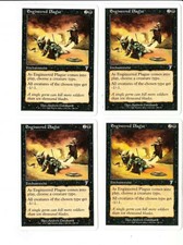 Engineered Plague x4 7th Seventh Edition 4x Playset Magic the Gathering