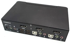 Switch KVM Startech 2 puertos Pro C4E1E7GG47 DP PSU NO INCLUIDO - Imagen 1 de 4
