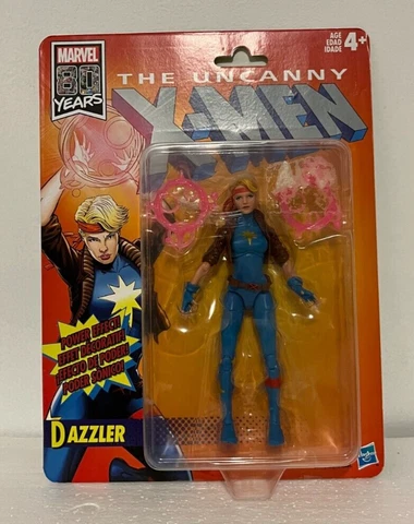 DAZZLER Marvel Legends X-Men Retro 6” Figure Marvel 80 Years Cover