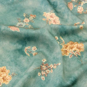 1Meter DIY Floral Fabric Cloth for Sewing Clothing Craft Material Handcraft Soft - Picture 1 of 8