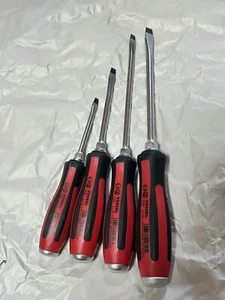 VESSEL 930 megadora JIS flat slotted head screwdriver 4 product set Japan flat - Picture 1 of 22