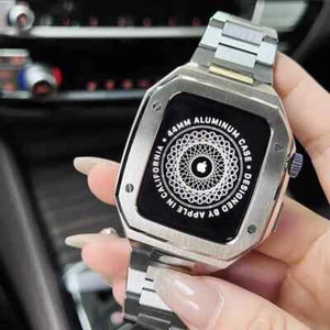 For Apple Watch 10 9 8 7 6 Premium Stainless Steel MOD Kit Case Band Strap Cover - Picture 1 of 28