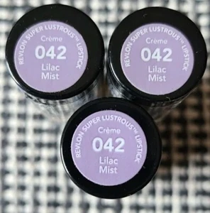 3x Revlon Super Lustrous Lipstick - Creme - 042 Lilac Mist - Picture 1 of 1