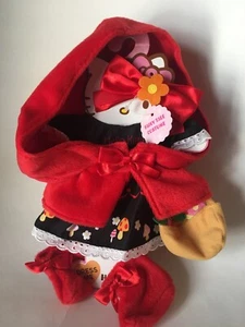 Hello Kitty Dress Me Fairy Tale Red Ridding Hood Costume Outfit Doll Plush - Picture 1 of 7