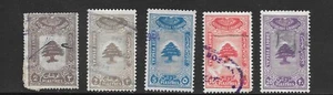 F3461 LÍBANO 1945 EJÉRCITO LIBANÉS SELLOS POSTALES IMPUESTOS INGRESOS - Imagen 1 de 1