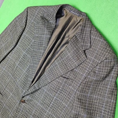 Pal Zileri Blazer мужчин 54 коричневый Loro Piana 100% шерсти куртка Blazer Италии 1 кнопка - Изображение 1 из 4