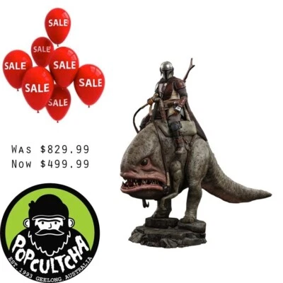 Star Wars - The Mandalorian & Blurrg 1/6th Scale Hot Toys Action Figure 2-Pack - image 1 of 4