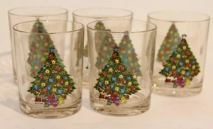 5 vasos de colección Navidad en las rocas vasos vajilla árbol regalos tren oso - Imagen 1 de 6
