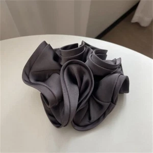 Elastic Women Hair Scrunchie Hair Tie Bobble Ponytail Large Headrope Silk Satin - Picture 1 of 20