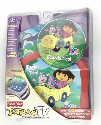 Fisher Price Interac Tv Dora The Explorer Irapido Tico DVD Based Learning System - Image 1 of 2