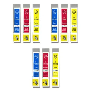 9 cartucce inchiostro C/M/Y per Epson Stylus CX4300, DX4400, DX7000F, DX7450, SX205 - Foto 1 di 5