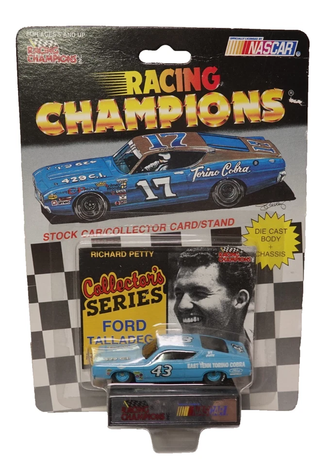 1991 Richard Petty #43 Plymouth NASCAR by Racing Champions Diecast 1 64