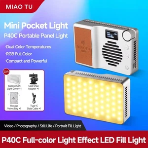 MIAOTU P40C 40W Mini LED Video Light Handheld Photography Lamp Pocket Fill Light - Picture 1 of 7