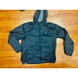 Volcom Windbreaker Jacket Lightweight Full Zip Hooded Black XL - Picture 1 of 5