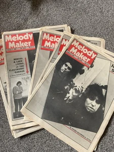 MELODY MAKER 1980 X 7 Music Newspaper Pretenders M.J.  Andy Warhol Peter Gabriel - Picture 1 of 8