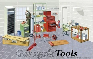 Fujimi GT02 GT-2 1/24 Model Car Garage & Tool Props Model Accessories Kit - Picture 1 of 1