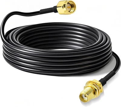 Cavo Prolunga SMA 5M Adattatore Maschio a Femmina - Cavo Coassiale RG174 per Ant - Immagine 1 di 4