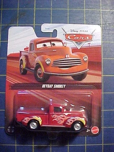 DISNEY PIXAR CARS 3 HEYDAY SMOKEY WITH YELLOW & ORANGE FLAME GRAPHICS! NIP  C@@L - Picture 1 of 4
