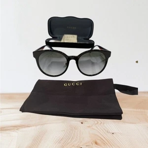 GUCCI GG0416SK 001 BLACK ROUND FRAME DAMEN SONNENBRILLE GUCCI NEU - Bild 1 von 9