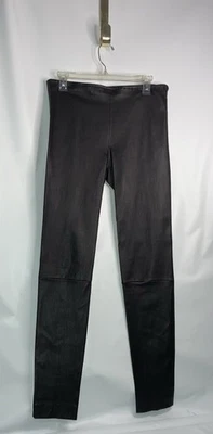 Леггинсы женские The Row из 100% овечьей кожи черные размер большой сбоку на молнии с высоким подъемом - Изображение 1 из 4