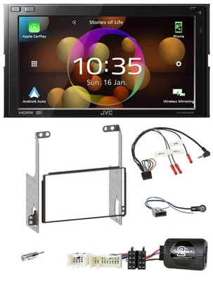 JVC DAB Lenkrad 2DIN Bluetooth USB Autoradio für Nissan X-Trail T31 2007-2008 sc - Bild 1 von 4