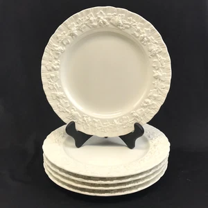 5 platos de ensalada Wedgwood Queensware - crema sobre borde de cáscara crema 8 1/4" excelente - Imagen 1 de 13