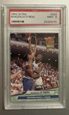 1992 Fleer Ultra Shaquille O’Neal Rookie Card #328  - PSA 9 Shaq Orlando Magic - image 1 of 2